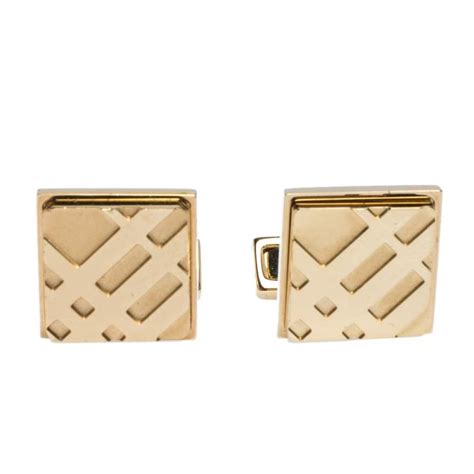 burberry black onyx square cufflinks gold|Burberry Cufflinks for Men for sale .